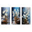 Green Snowdrops Green Flowers - Snowdrops, ensemble de 3 impressions sur toile-1875252080-1875252082
