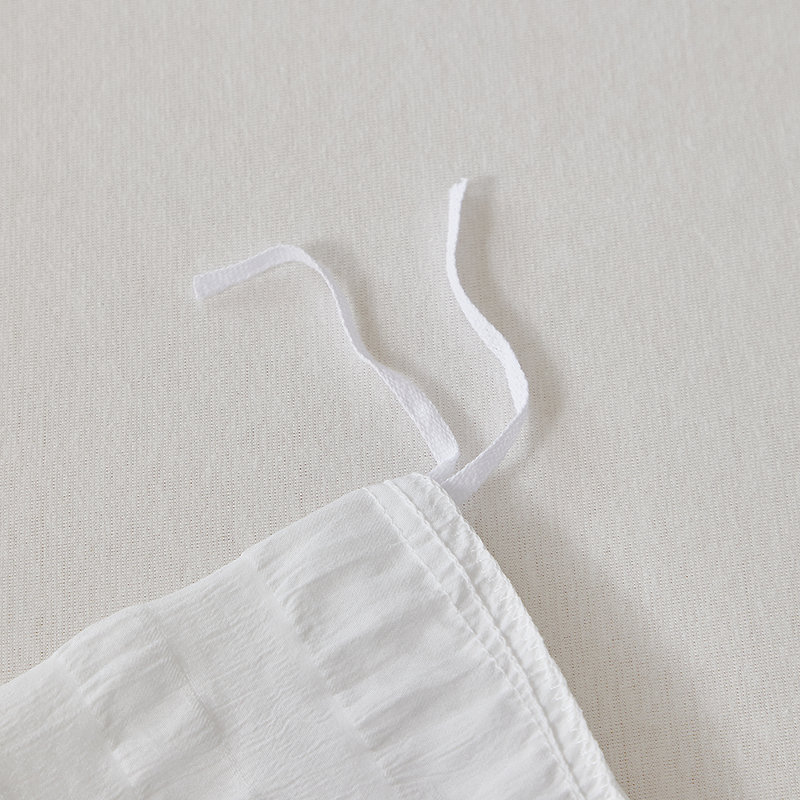 Ensemble de housse de couette en polyester W-JHZZS, Housse de couette grand et 2 taies d'oreiller, Blanc