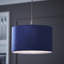20cm H Velvet Drum Pendant Shade ( Screw On )-137702865-188958262