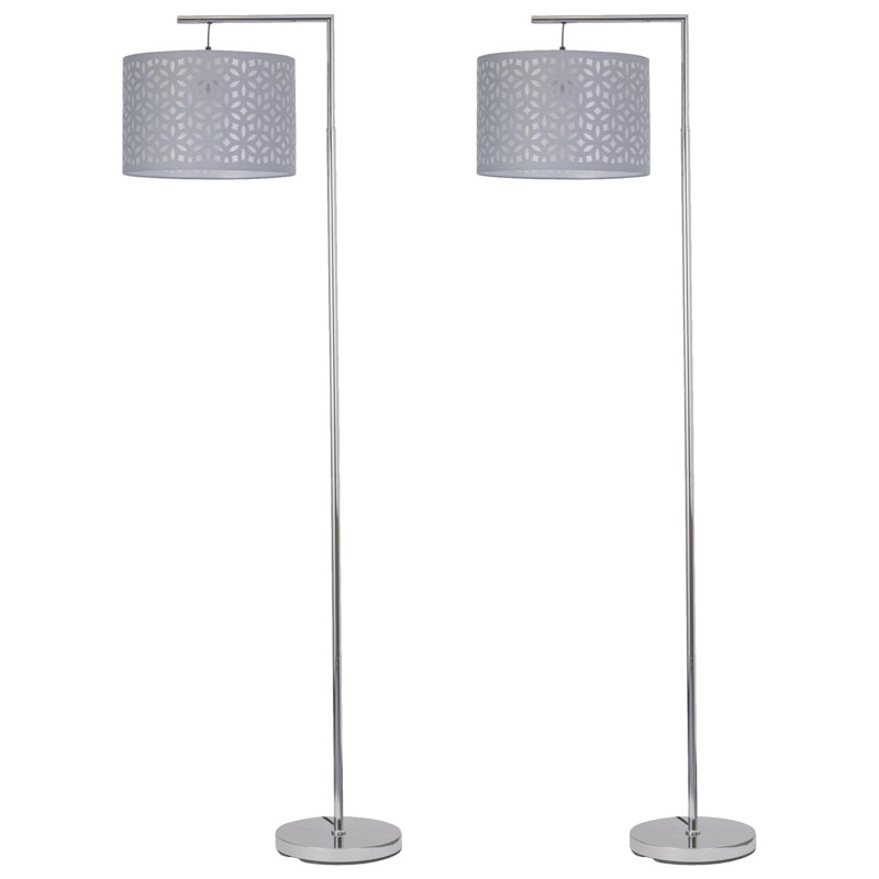 Shatley 24cm Task Floor Lamp Set