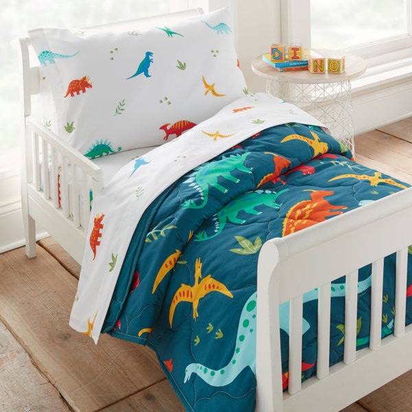 Colorful Dinosaurs Bedding, Duvet Cover Set & Pillowcase, Zipper