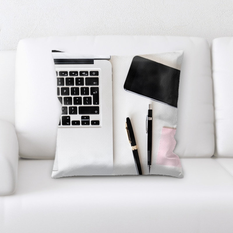 Microsuede Reversible Throw Pillow