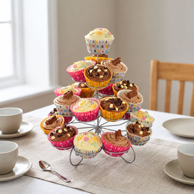 Cup Cake Stand in Silver