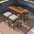 5-Piece Outdoor Dining Set With Cushions