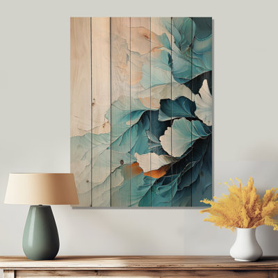 Art mural moderne sur bois de pin