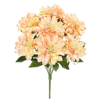 Bouquet de tiges de dahlia artificielles
