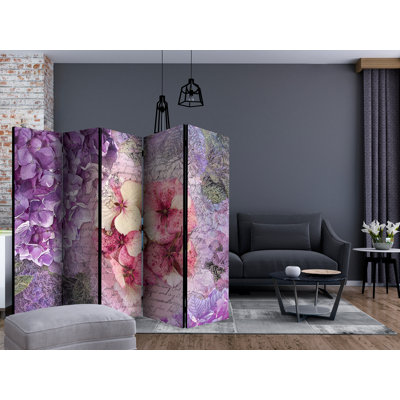 225cm W x 172cm H 5 - Panel  One Sided Room Divider Folding Room Divider