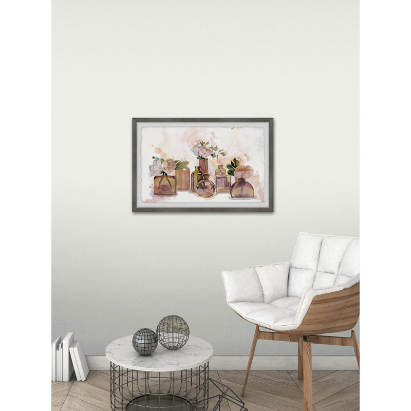 Topaz Clear Bottles by Parvez Taj - Single Picture Frame Painting, 20 cm H x 30 cm W