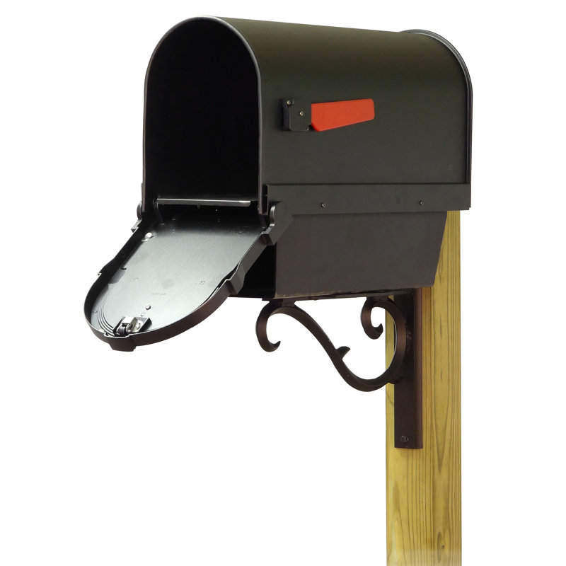 Savannah Aluminum Post Mounted Mailbox
