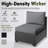 No-Assembly Chairs, 2-Person Patio Furniture Set Durable Wicker Outdoor Sectional Seating Group Outdoor Conversation Sofa With Fire Pit（Included Blue Cushion Covers）-976378602-976378603-976378604