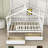 Heulwen Two Drawers Wooden House Bed-1726847272-1726847284