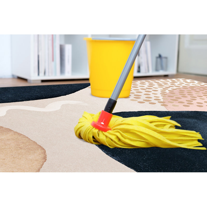 Rouen Vinyl Machine Printed Area Rug, Rectangle 133 x 200cm