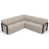Tissu argenté Sunbrella est en rupture de stock