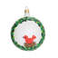4'' Handmade Glass Animals Ball Ornament