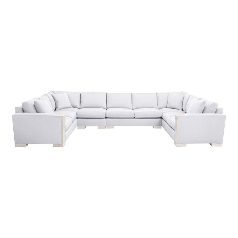 Michael Weiss 4-Piece Abingdon Sectional, Navada Snow, Casa Blanca
