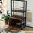 Rustic Brown Cat Litter Box Cabinet With Drying Feature & Storage Ample