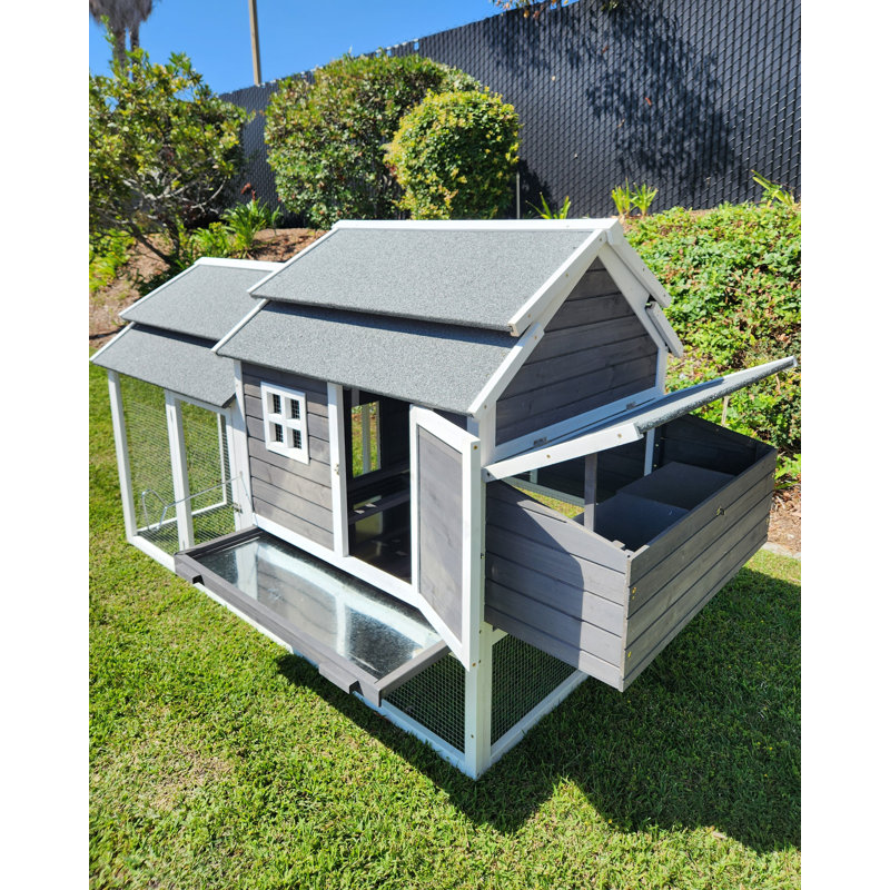 Cheyenne Chicken Coop Grey & White