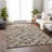 Premium Machine Washable Lewes AMF102 Gray Rug-190645596