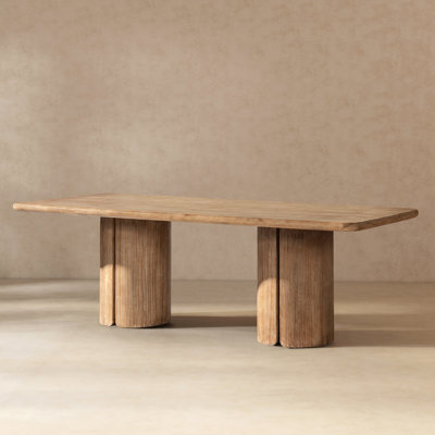 Flickinger 95" Reclaimed Pine Split-Pillar DiningTable 8-Seater