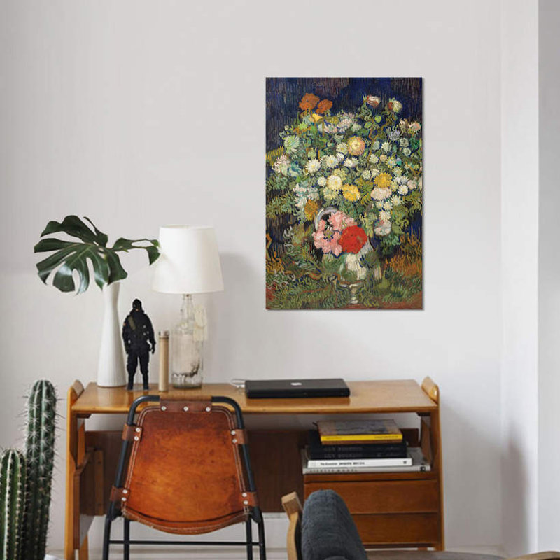 «Bouquet of Flowers in a Vase», reproduction sur toile, H 26 po x l 18 po x P 1,5 po