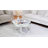 Amla Modern Glass Coffee Table with Crystal Inlay