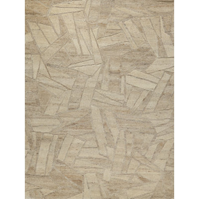 Boma hand-knotted Wool Beige Area Rug