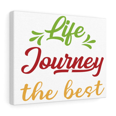 Life Journey the Best 1 Piece Wrapped Canvas Wall Art