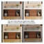 Ensemble de meuble-lavabo mural 39,4 po Mid-Century