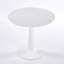 Table à piédestal 31,5 pouces de style Mid-Century moderne, table de salle à manger multifonctionnelle pour 4 à 6 personnes et grande table basse, plateau en panneau de fibres à densité moyenne blanc pour le salon, la cuisine et le bureau-1946339563
