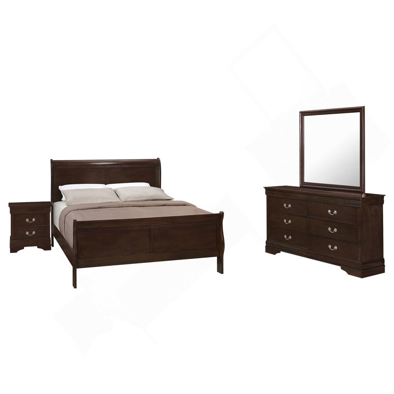 Ensemble de chambre à coucher double 4 pièces
