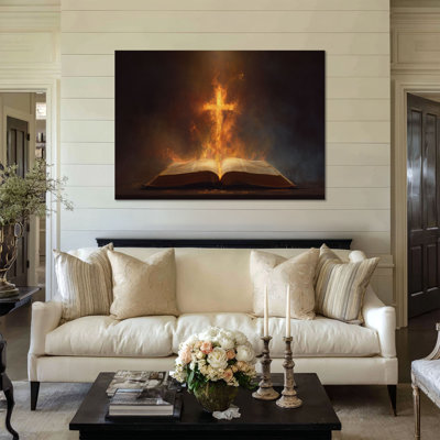 Quiet Prayer Big Size Wrapped Canvas Wall Art - Living Room, Bedroom, Or Office Décor