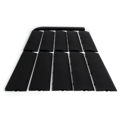 Big Floors Male Transition Edge Kit, Durable Interlocking Modular Garage Floor Edging