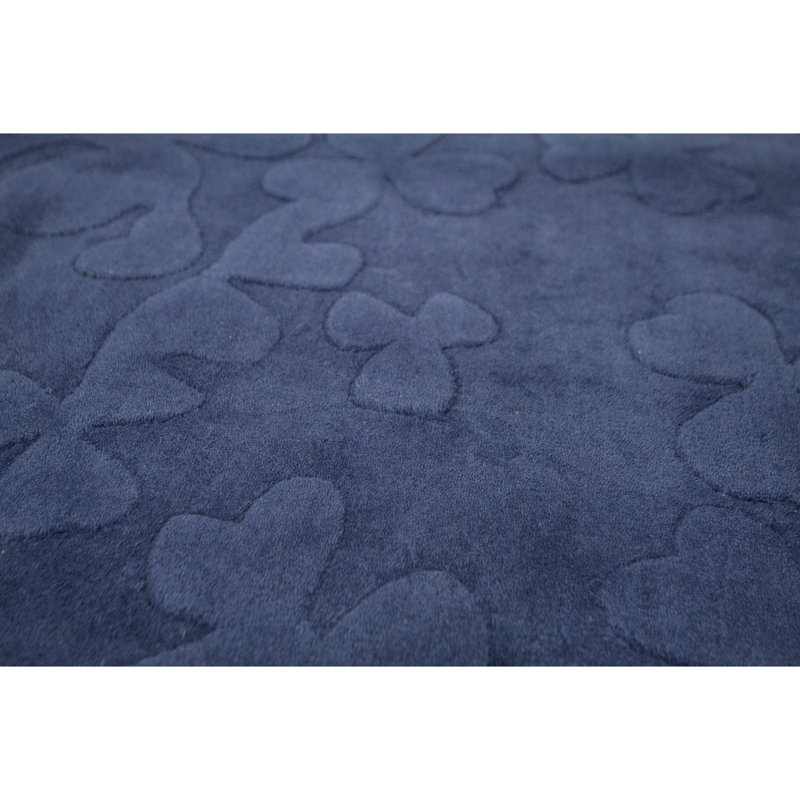 Floral Area Rug in Blue