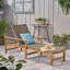 Chaise longue en bois et osier-1682147723