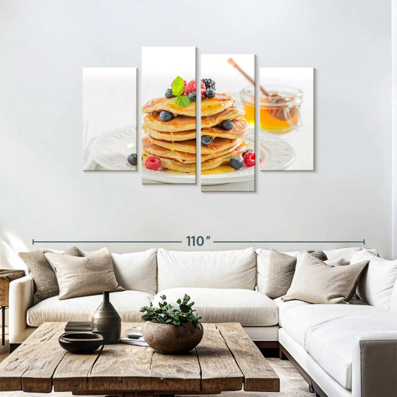 Yarlin Berry Honey Pancakes, 48" H x 75" W