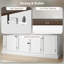 Buffet 58 po avec station de charge noir Farmhouse-1186111323