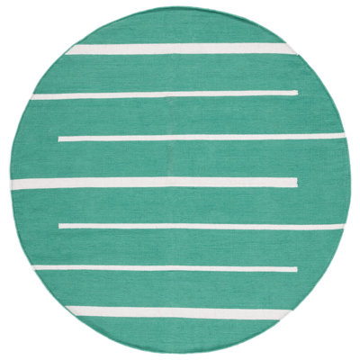 Estine Hand Woven Cotton Striped Rug