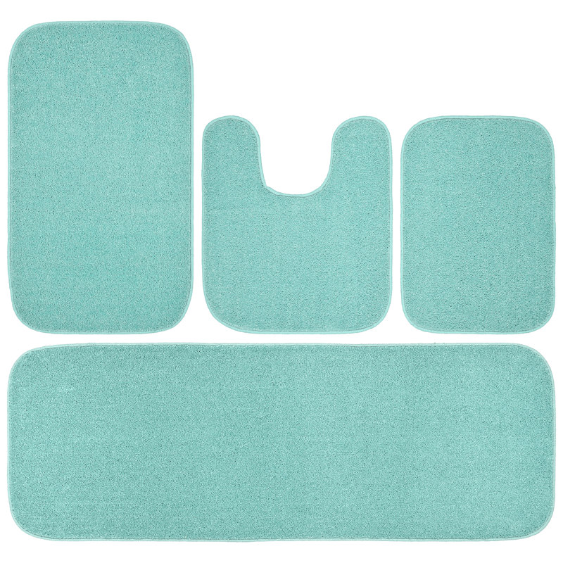 Tapis pour salle de bain Heffingen, Écume de mer unie
