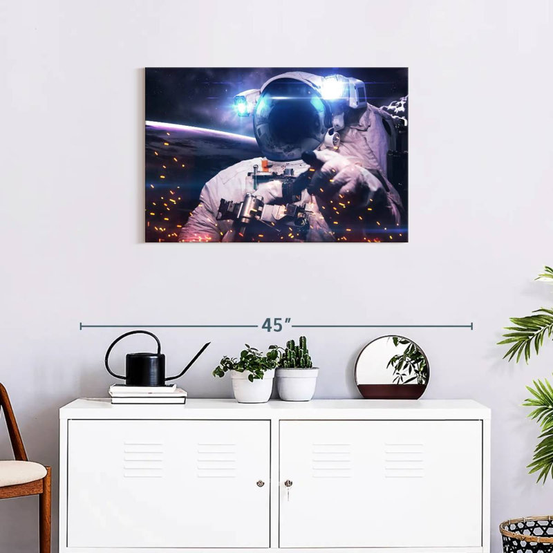 Oberle Glowing Astronaut, 20" H x 30" W