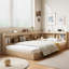 Oak MDF+Plywood Storage Bed-468358619