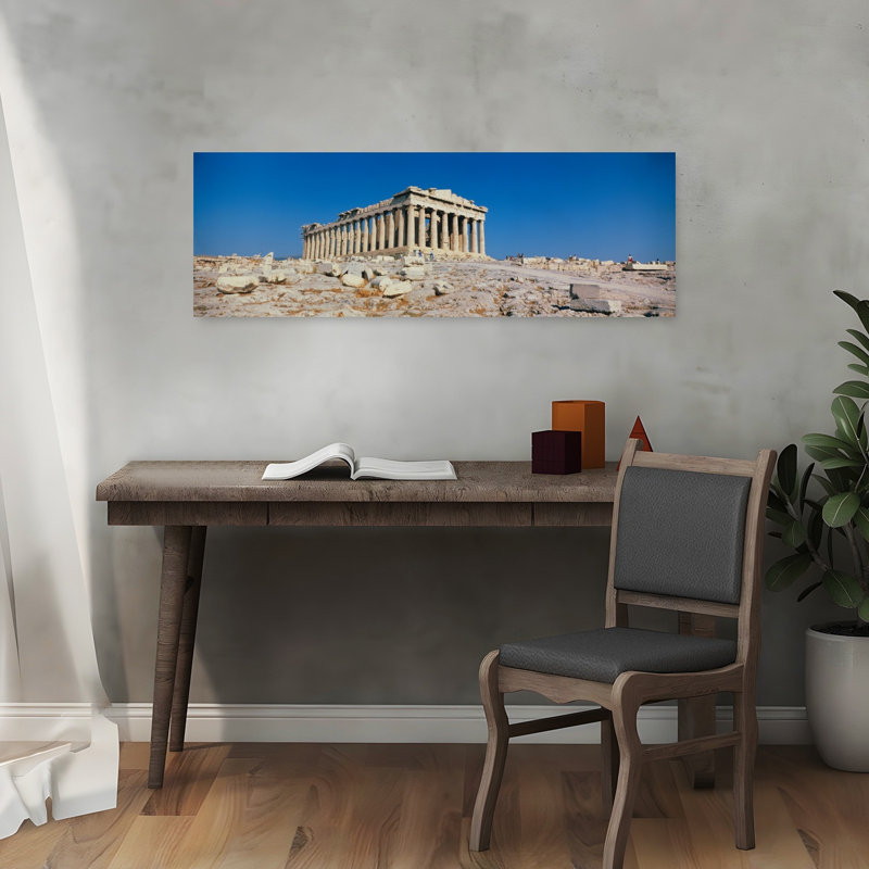 Parthénon, Athènes, Grèce, architecture contemporaine, art mural, H 12 po x l 36 po