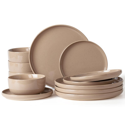 Daytona Stoneware Dinnerware Set - Service for 4
