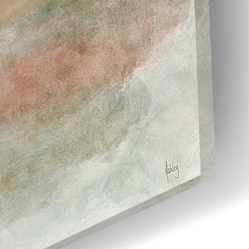  «Peaceful Waters» par Ashley Bradley, art mural en verre acrylique, 24 po x 16 po, H 16 po x l 24 po x P 0,2 po