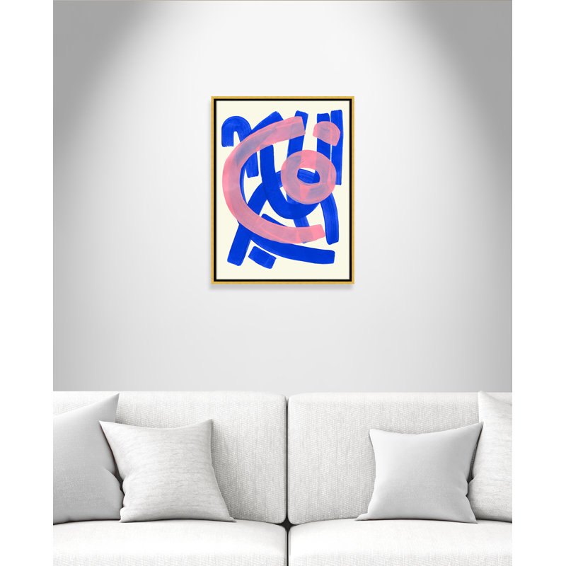 Impression Funky Beat par Haniff, Framed Canvas, Gold Floater, L 19,5 po x H 25,5 po
