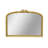 40x1.5x30" Arched Wall Mirror with Ornate Gold Frame