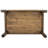Montana 46" x 30" Antique Rustic Farm Table Set with 4 Cross Back Chairs and Cushions-32685009