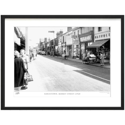 Earlestown, Market Street C1960 1 Piece Single Picture Frame Wall Art