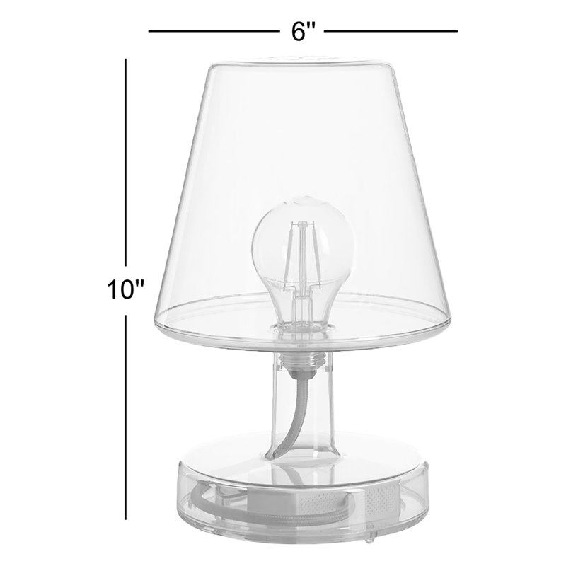 Transloetje Wireless Table Lamp, Transparent