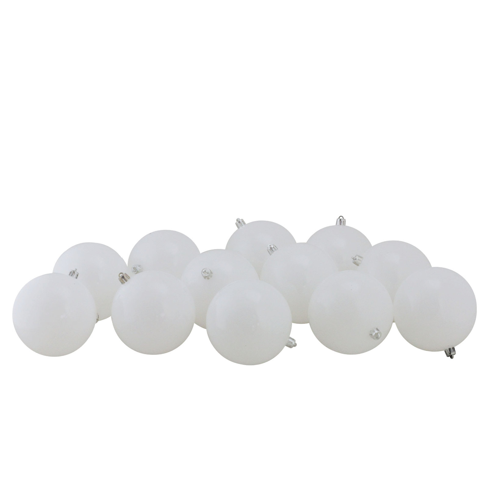4" Shatterproof Bauble, Winter White