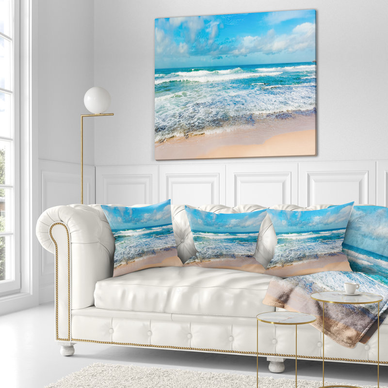 Coussin Seashore, 16 po x 1 po, Carré